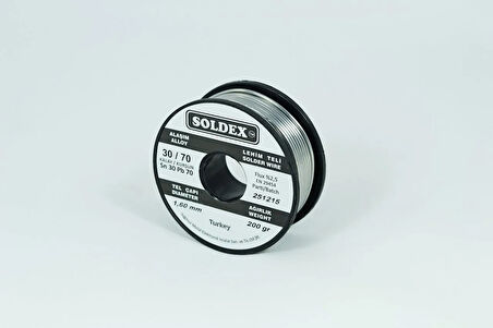 30-70 Lehim Teli 200 Gr 1,6 Mm Sn:30 - Pb:70