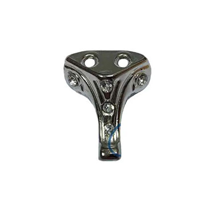 Taşlı Ahşap, Mdf, Sunta Sandık Ayağı, Kutu Ayak 2,5 Cm - Nikel