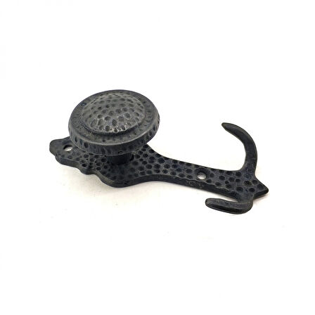 Antika Tarz Dekoratif Pirinç Portmanto Askı - 115X51 Mm, Oksit