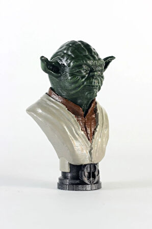 Yoda Figürü - Star Wars Yoda Büstü Renkli