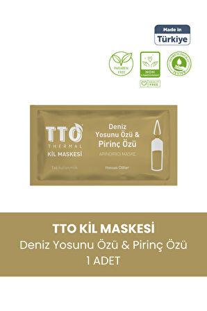 TTO Thermal Kil Maskesi Deniz Yosunu Özü & Pirinç Özü 1 adet 