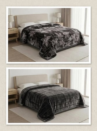 Aslan Yeni Sezon / Çift Taraflı / Çift Katlı /Çift Kişilik/ Lüx Battaniye/ 4,5 kg / Modern / Şık / Çeyizlik