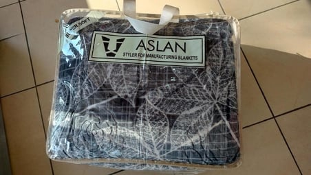 Aslan Yeni Sezon / Çift Taraflı / Çift Katlı /Çift Kişilik/ Lüx Battaniye/ 4,5 kg / Modern / Şık / Çeyizlik