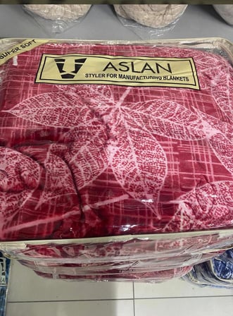 Aslan Yeni Sezon / Çift Taraflı / Çift Katlı /Çift Kişilik/ Lüx Battaniye/ 4,5 kg / Modern / Şık / Çeyizlik