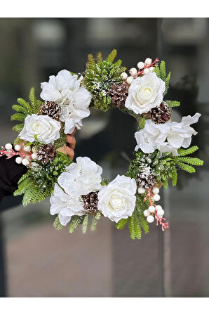 Yapay Güllü Kapı Süsü