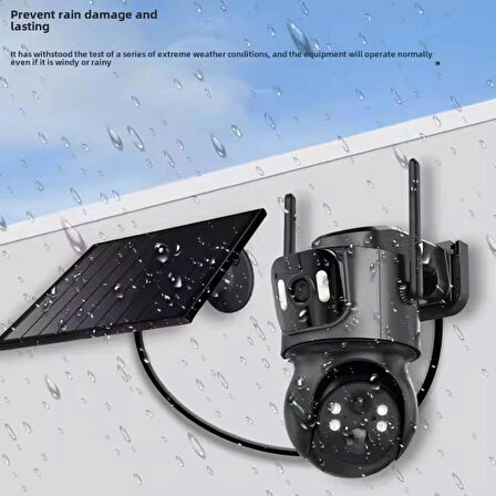 YS-09 WİFİ Dahili Kamera açık çift Lens WiFi GÜNEŞ PANELLi