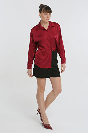 Saten Kadın Gömlek