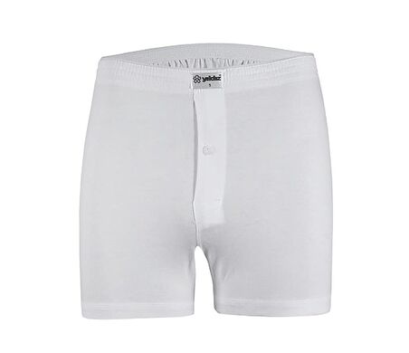 Yıldız Erkek Taşma Lastik Düz Renk Penye Boxer Short 43