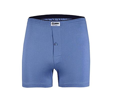 Yıldız Erkek Taşma Lastik Düz Renk Penye Boxer Short 43