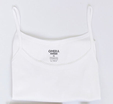 Omera Organik Kumaş Kadın Ribana İp Askılı Atlet 3002