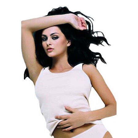 6 Adet Çift Kaplan Kadın Satenli Geniş Askılı Atlet 220