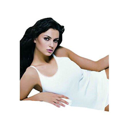 6 Adet Çift Kaplan Kadın Ribana Fistolu İnce Askılı Atlet 215