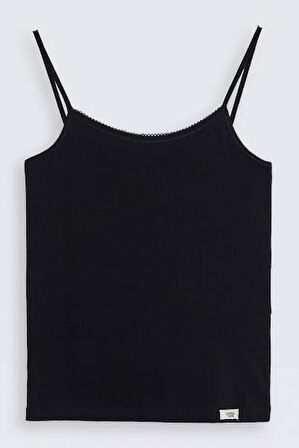 Omera Organik Kumaş Kadın Likralı Geniş Askılı Atlet 3004