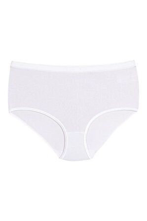 6 Adet Yıldız Kadın Bambu Bato Külot Beyaz 3945