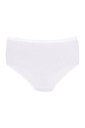 6 Adet Yıldız Kadın Bambu Bato Külot Beyaz 3945