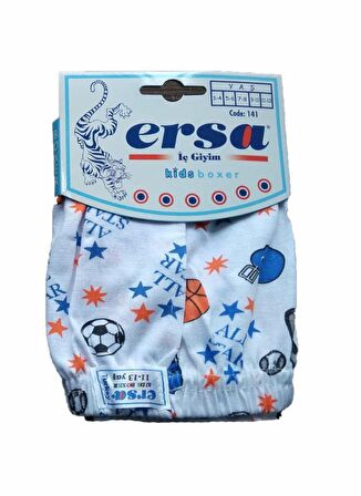 6 lı Paket Ersa Erkek Çocuk Boxer Çocuk Desenli Boxer