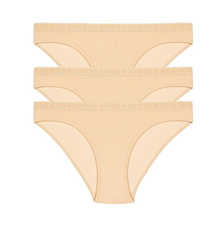 3 lü Paket Şahin Bayan Likralı Bikini Külot 30624