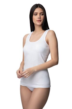 2 li Paket Özlem Kadın Geniş Askılı Ribana Atlet 1314