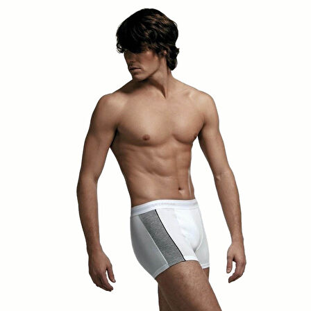 6 Adet Çift Kaplan Erkek Elastanlı Biyeli Boxer 850