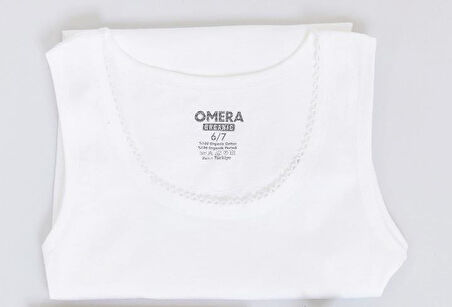 Omera Organik Kumaş Kız Çocuk Geniş Askılı Atlet 5001