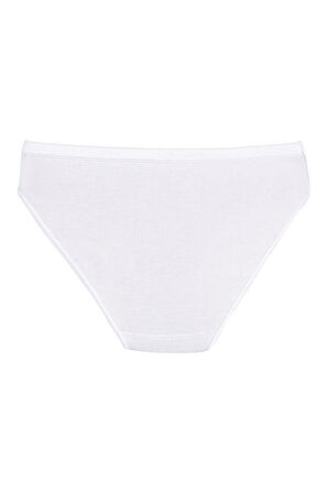 6 Adet Yıldız Kadın Bambu Bikini Külot Beyaz 3955