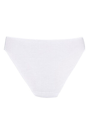 6 Adet Yıldız Kadın Bambu İz Yapmaz Bikini Külot Beyaz 3960