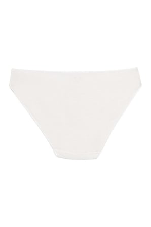 6 Adet Yıldız Kadın Bambu İz Yapmaz Bikini Külot Ekru 3962