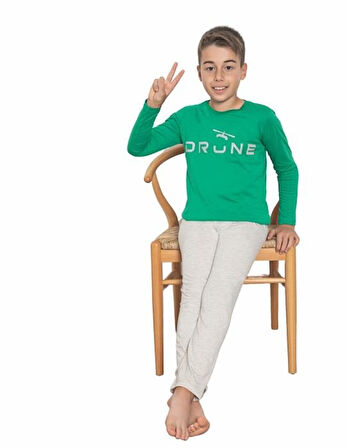 Donex Erkek Çocuk Uzun Kollu Pijama Takımı 509