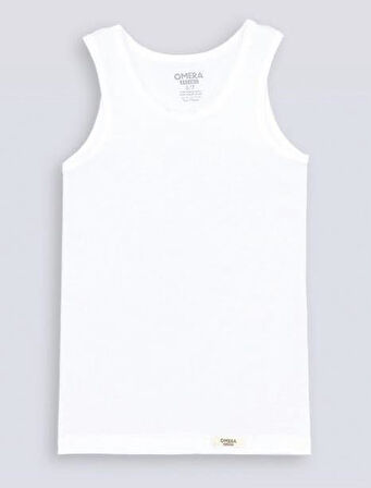 Omera Organik Kumaş Ribana Kız Çocuk Geniş Askılı Atlet 5002