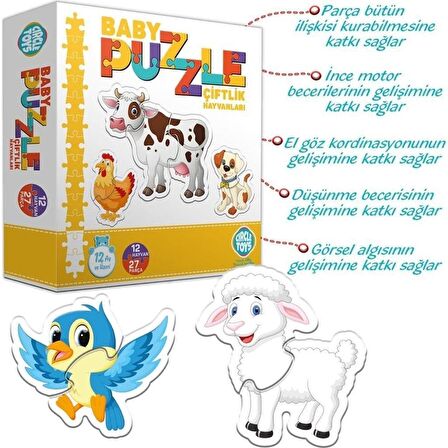 Circle Toys Hayvanlar 27 Parça Çocuk Puzzle