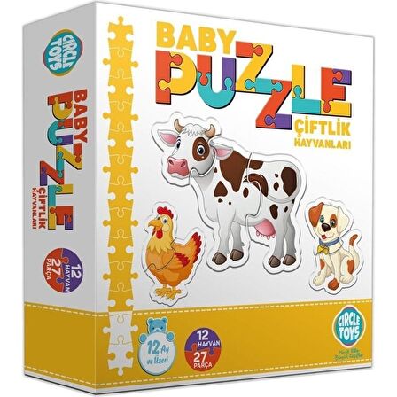 Circle Toys Hayvanlar 27 Parça Çocuk Puzzle