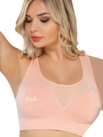 Emay 4027 Kadın Seamless Pedli Toparlayıcı Sporcu Büstiyer Sütyen