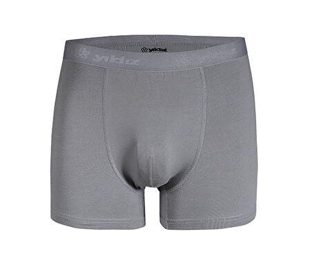 3 Adet Yıldız Erkek Modal Likralı Boxer Short Gri 41