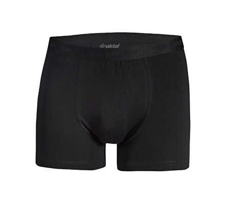 3 Adet Yıldız Erkek Modal Likralı Boxer Short Siyah 40