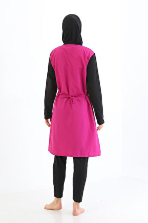 Form Angel Kadın Fermuarlı Tam Kapalı Tesettür Mayo 1500-8-2