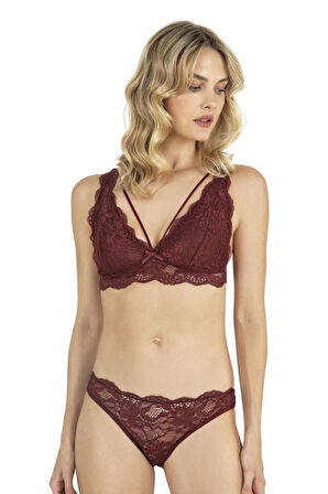 Fabony Kadın Dantelli Bralet Sütyen Külot Takımı 4240