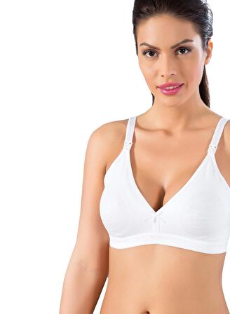 Lüx Drm Kadın Lohusa Emzirme Sütyeni Beyaz 1117