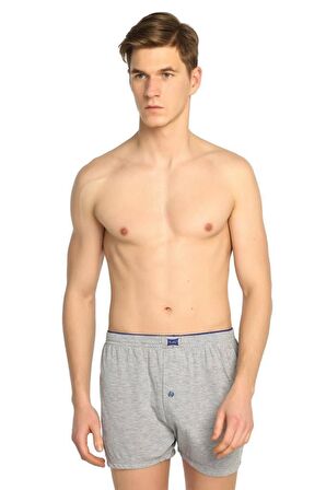 6 lı Paket Tutku Erkek Penye Boxer Düğmeli Havlu Bel Baksır Pamuk