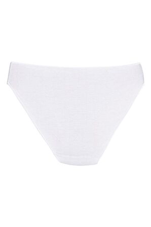 12 Adet Yıldız Bayan Bambu İz Yapmaz Bikini Külot Beyaz 3960