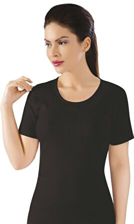 Lüx Drm Kadın Dantelli Kaşkorse Kısa Kollu Fanila Atlet Beyaz 066