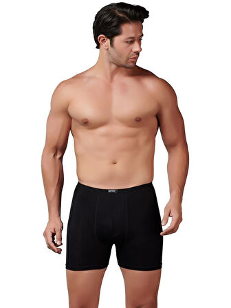 Gümüş Erkek Bambu İnce Bel Elastan Boxer 8007
