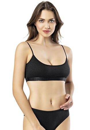 6 Adet Kota Kadın Kaşkorse İp Askılı Pedli Büstiyer 6429