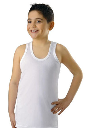 6 Adet Anıt Erkek Çocuk Pamuklu Penye Atlet 4710