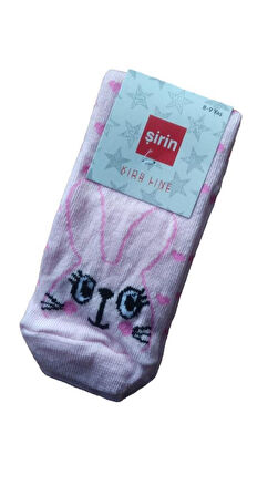 12 Çift Şirin Kız Çocuk Çorabı Desenli Kız Çocuk Çorap 1503