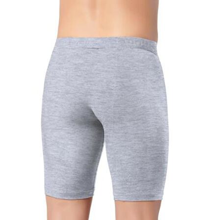 Gümüş Erkek Likralı Uzun Boxer 4074