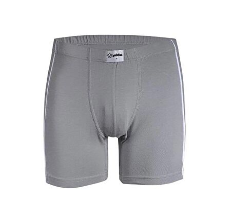 6 Adet Yıldız Erkek Likralı Modal Boxer Short Gri 107