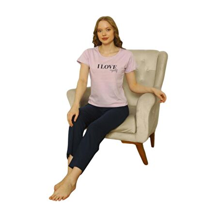 Özlem Kadın Kısa Kollu Pijama Takımı 4003