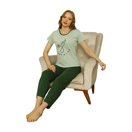 Özlem Kadın Kısa Kollu Pijama Takımı 4005