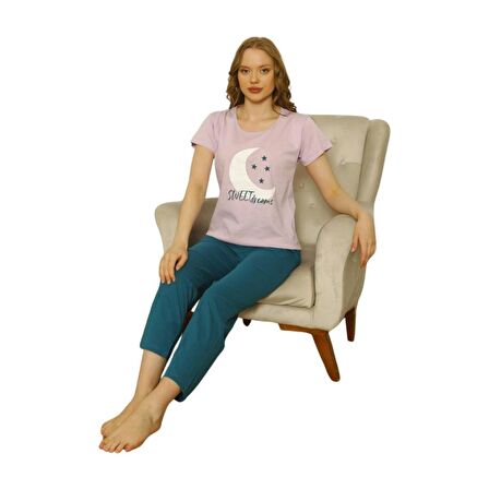 Özlem Kadın Kısa Kollu Pijama Takımı 4006