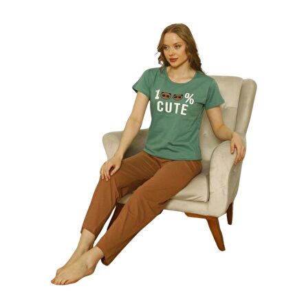 Özlem Kadın Kısa Kollu Pijama Takımı 4010